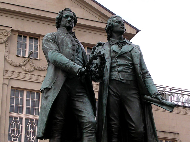 Germany slideshow - Goethes Schiller Statue
