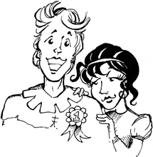 Grimm Grammar characters: Thilo and Snow White