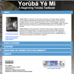 Yorùbá Yé Mi website screenshot