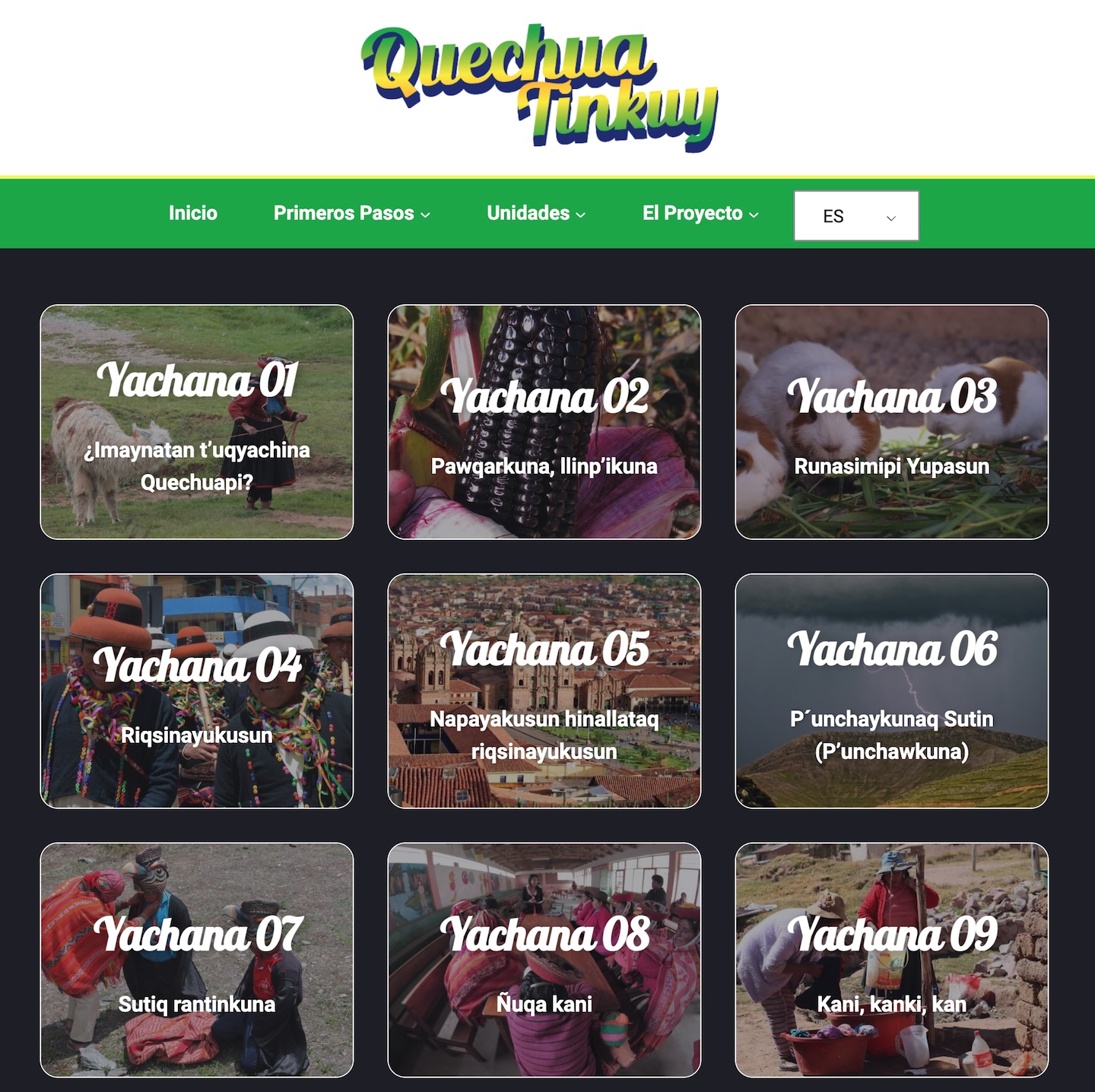 Quechua Tinkuy Website